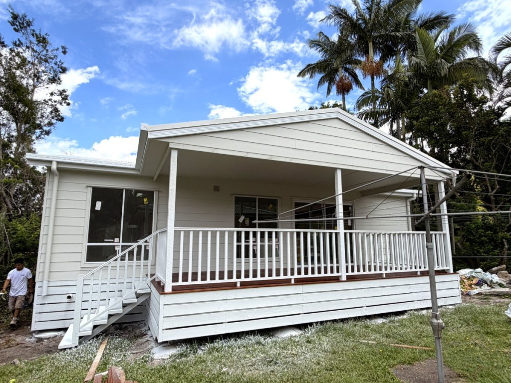 Exterior timber house painting in Brisbane
