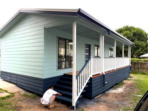 house newly painted in Brisbane