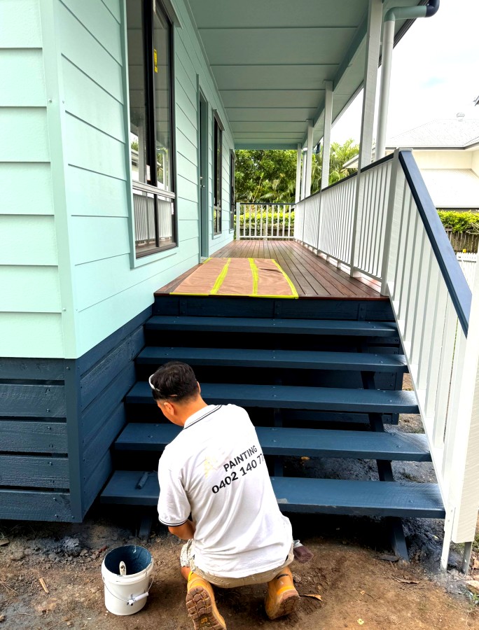 All Pro Painting painter at work